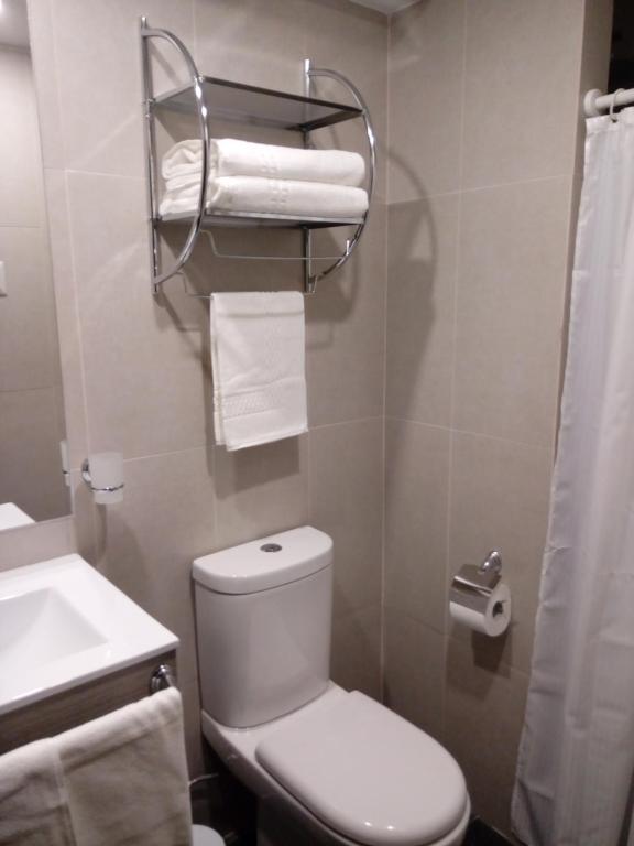 Koupelna v ubytování Hotel Elisa Cole