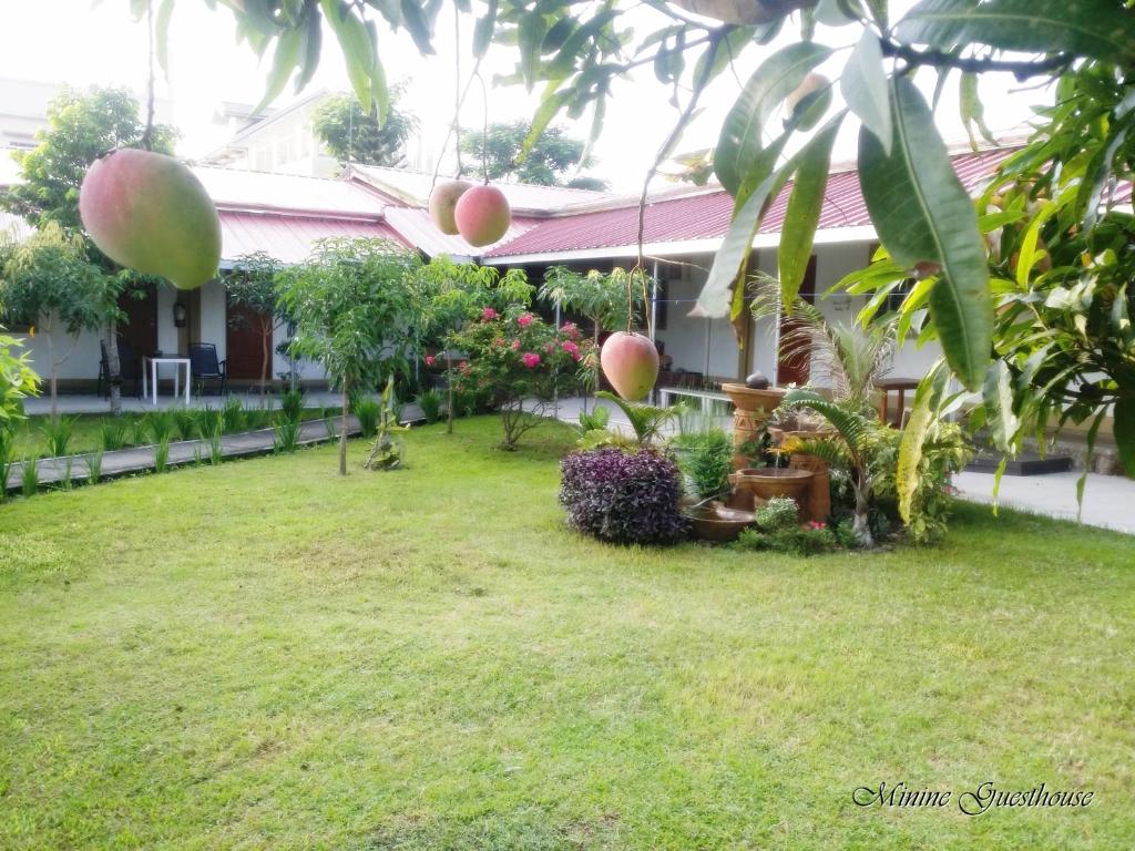 a garden in front of a house at Minine Guesthouse in Silang