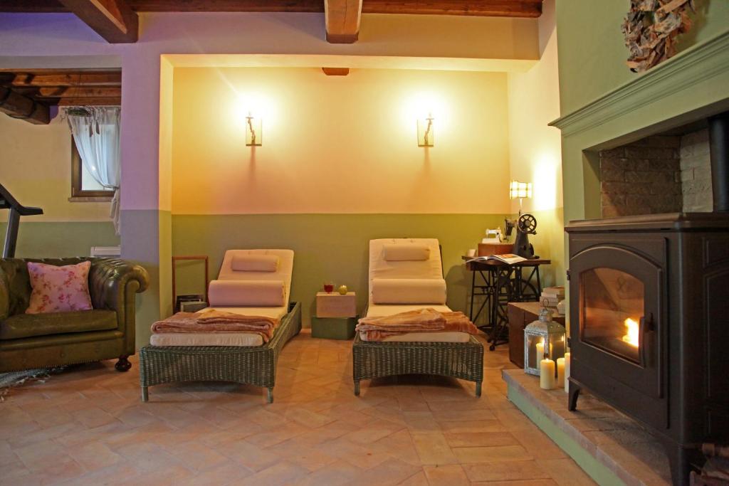 Posezení v ubytování Agriturismo Tara