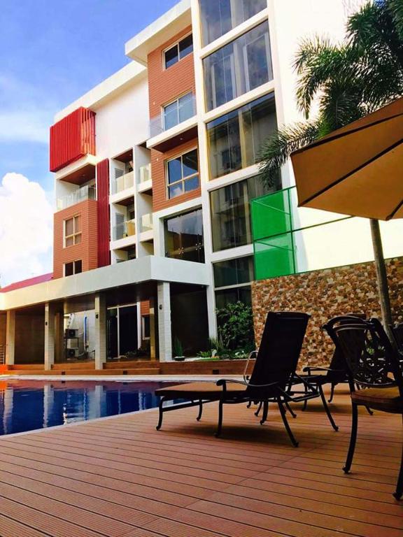 Bazén v ubytování Savannah Resort Hotel nebo v jeho okolí