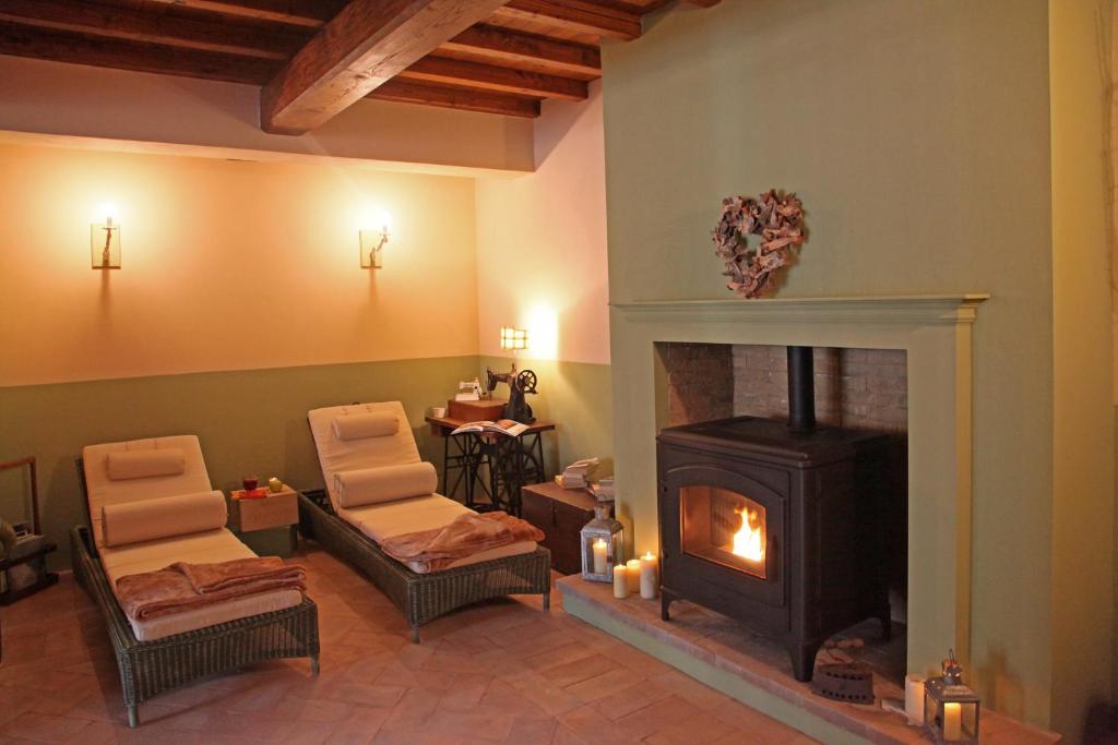 Posezení v ubytování Agriturismo Tara