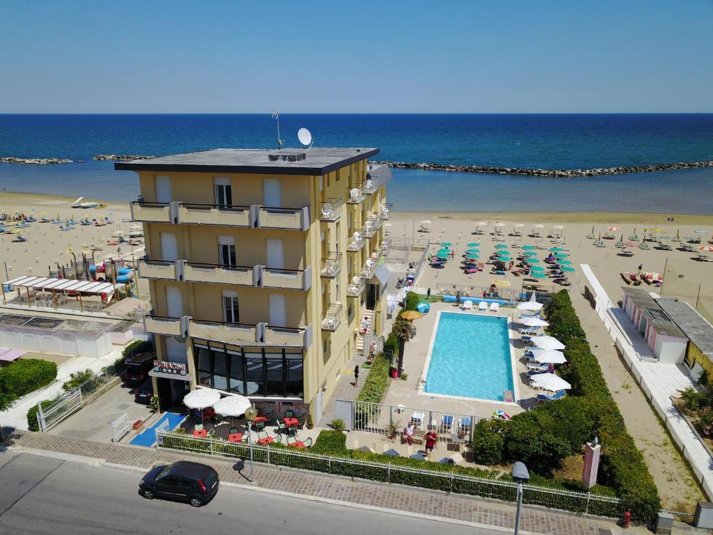 Nespecifikovaný výhled na moře nebo výhled na moře při pohledu z hotelu