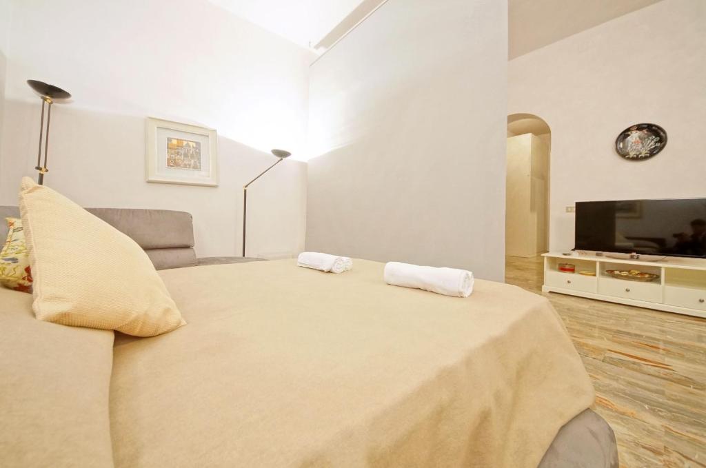 Posteľ alebo postele v izbe v ubytovaní DolceVita Apartments N 250