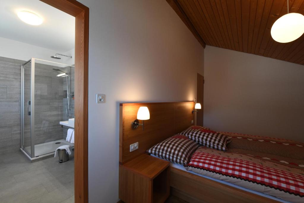 Koupelna v ubytování Hotel Stüa Granda