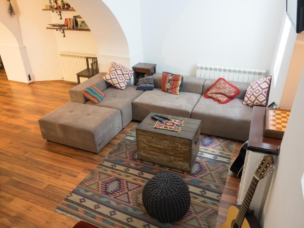 Posezení v ubytování Balkan Soul Hostel