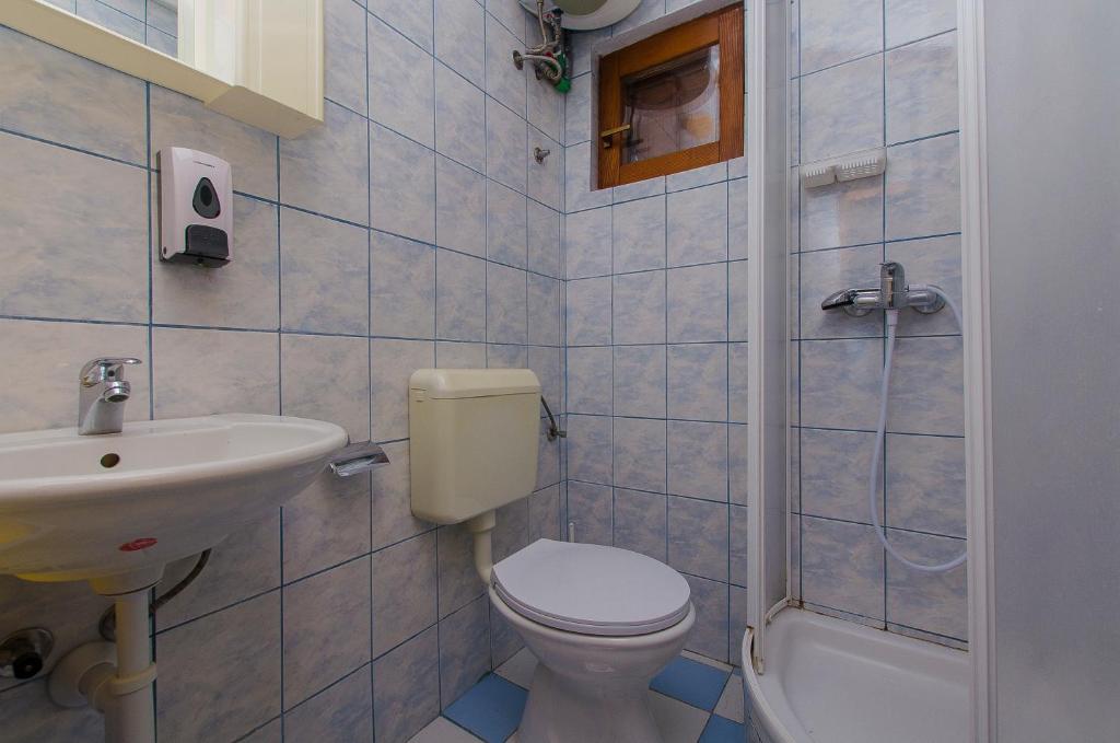 Koupelna v ubytování Apartments Bilo