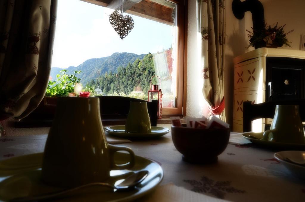 Widok na góry z tego pensjonatu