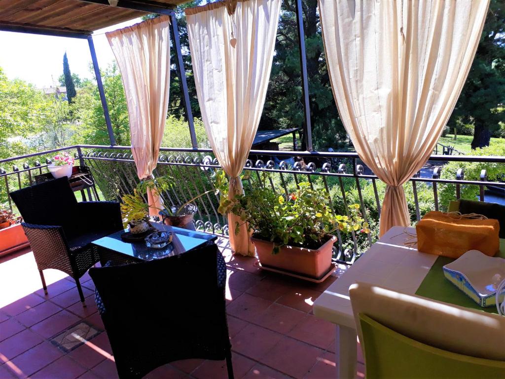Balkón alebo terasa v ubytovaní Agriturismo San Giacomo