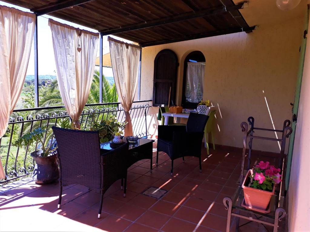 Balkón alebo terasa v ubytovaní Agriturismo San Giacomo