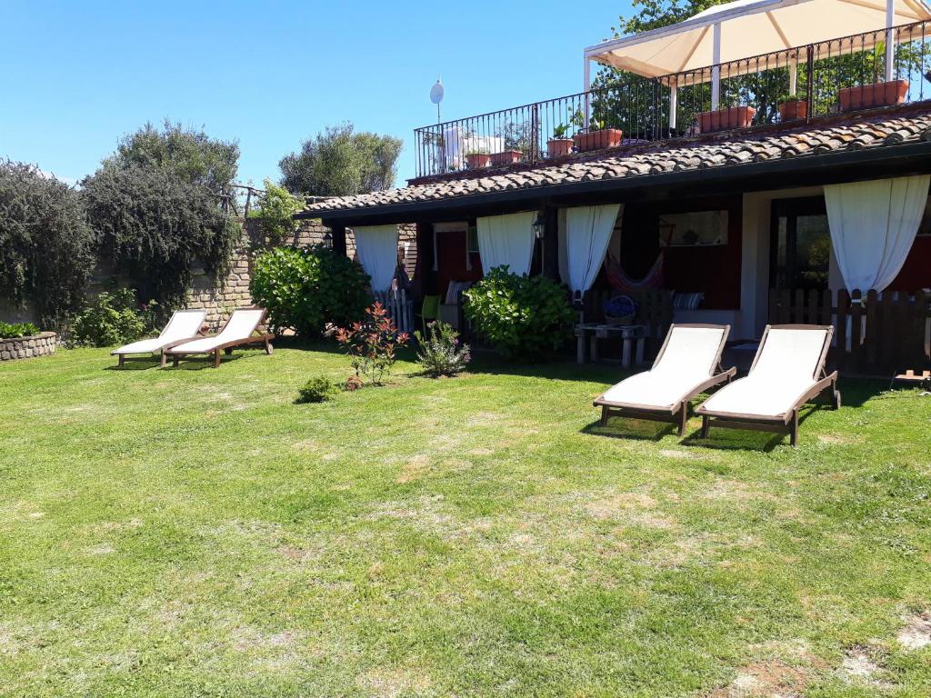 Vonkajšia záhrada v ubytovaní Agriturismo San Giacomo