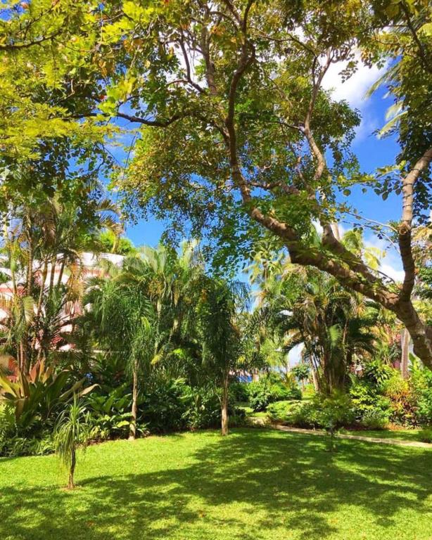 a park with green grass and trees and a field at Cobblers Cove - Barbados in Saint Peter