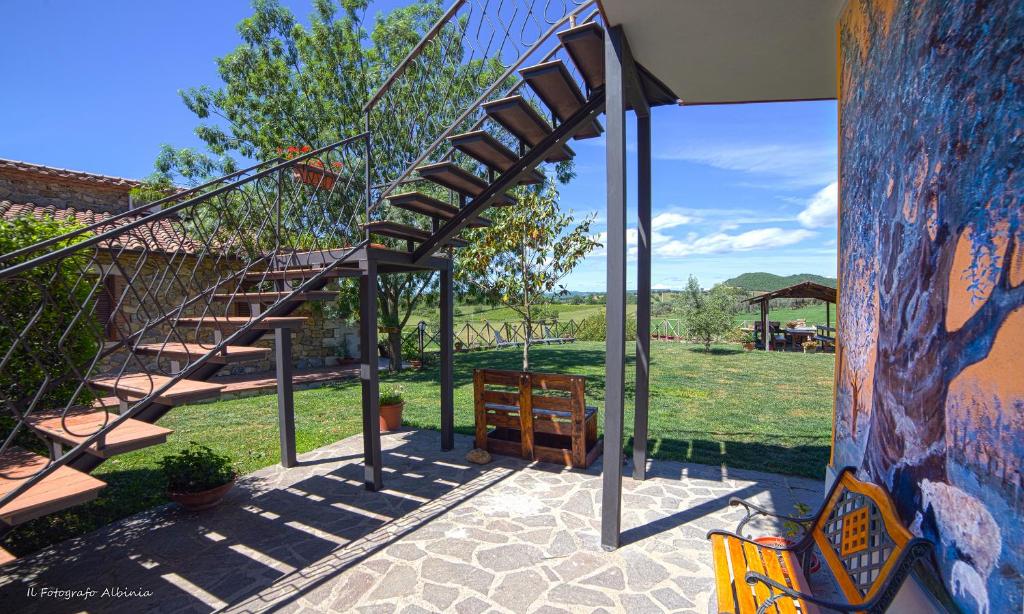 Ogród w obiekcie Agriturismo La Valle degli Ulivi