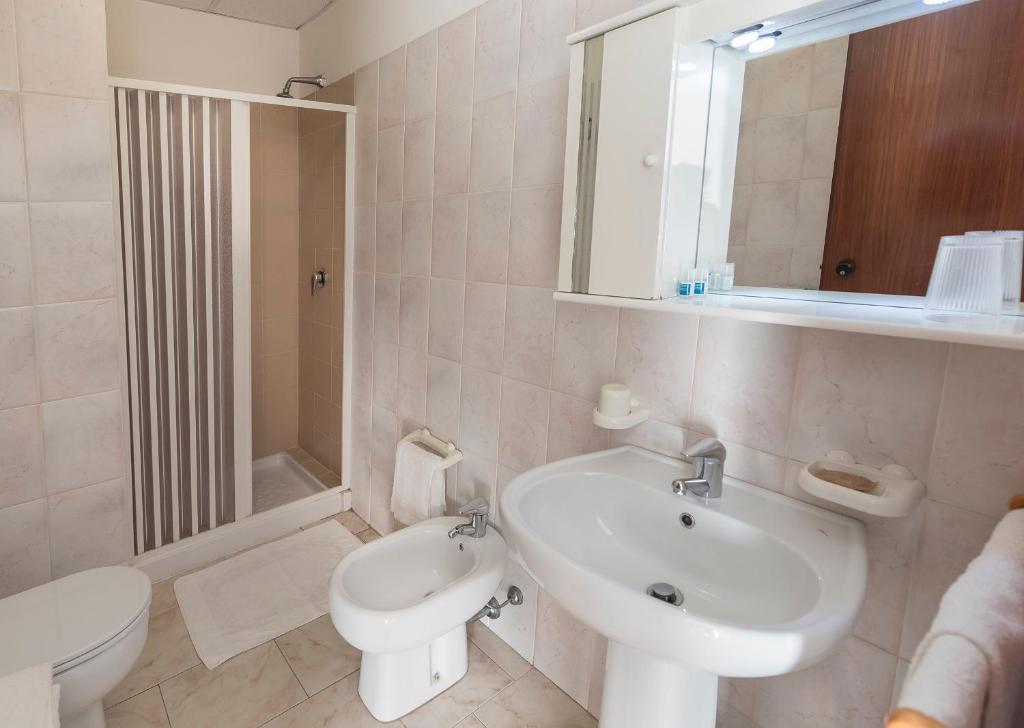 Koupelna v ubytování Hotel Darsena