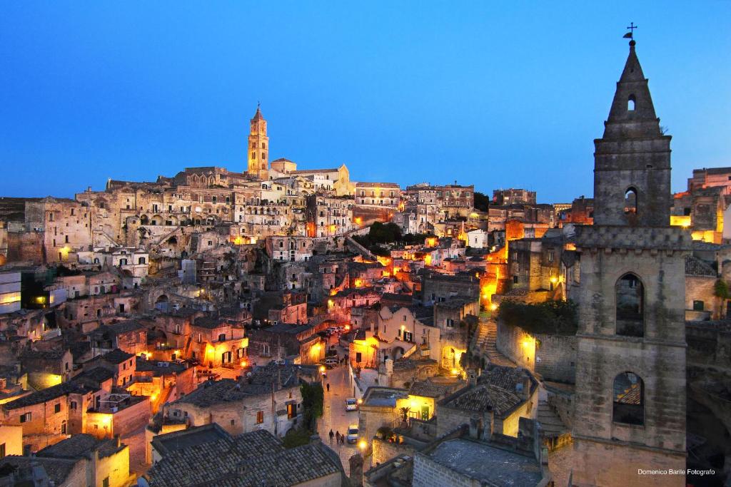 Nespecifikovaný výhled na destinaci Matera nebo výhled na město při pohledu z bed and breakfast