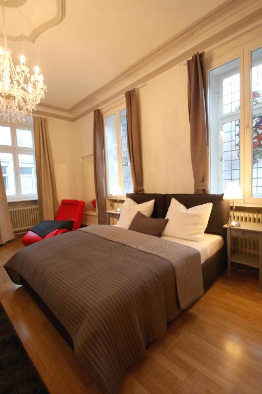 Postel nebo postele na pokoji v ubytování Hotel Sudpfanne