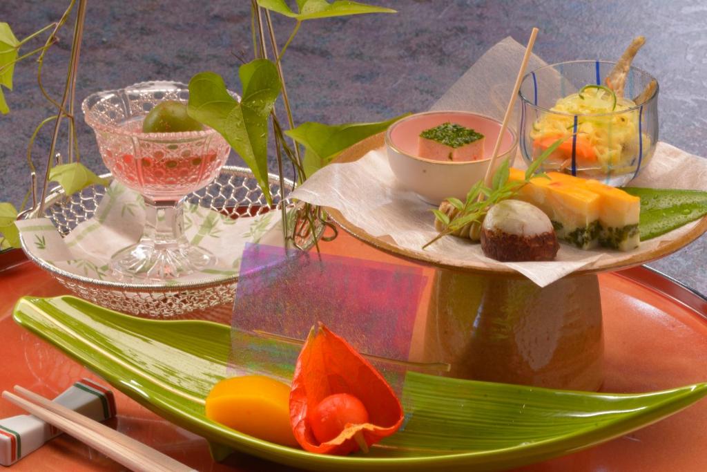 Matur á eða í nágrenni ryokan-hótelanna