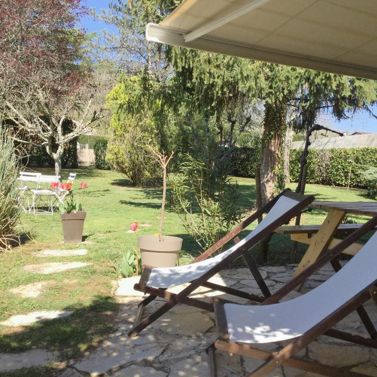 Zahrada ubytování Le Balcon des Jasses