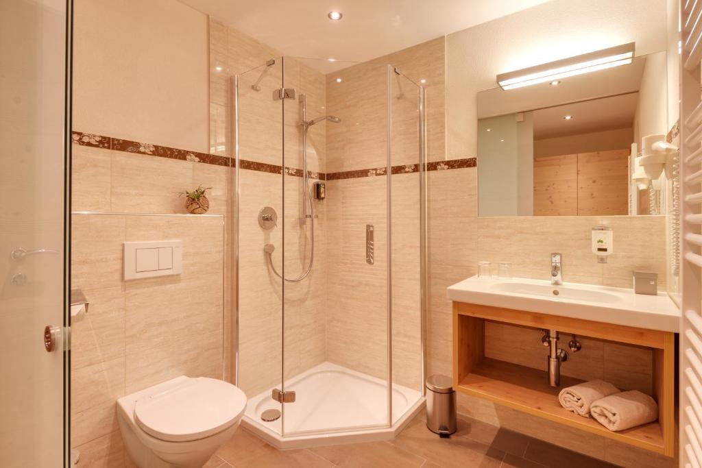 Koupelna v ubytování Hotel Nova