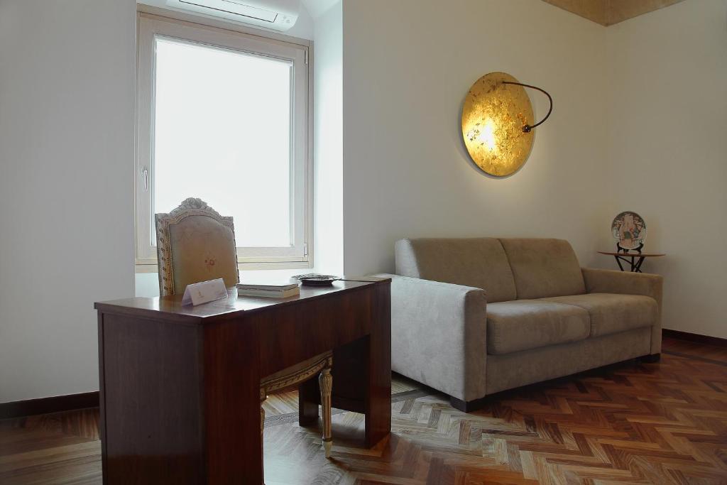 Posezení v ubytování Antica Civita Luxury Room