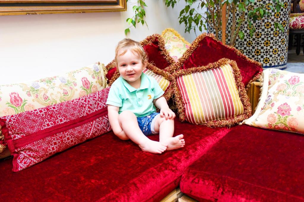 A seating area at Riad-Boutique Borj Dhab Fez