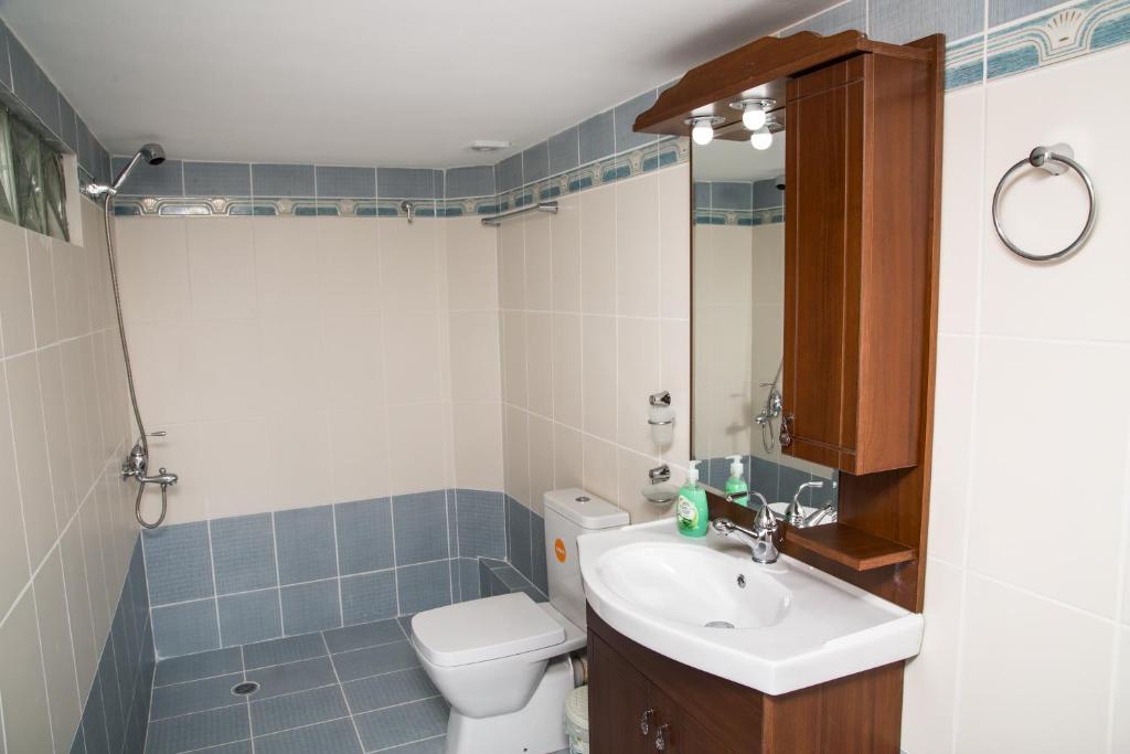 Koupelna v ubytování Nikolakakis Rooms Lavrio