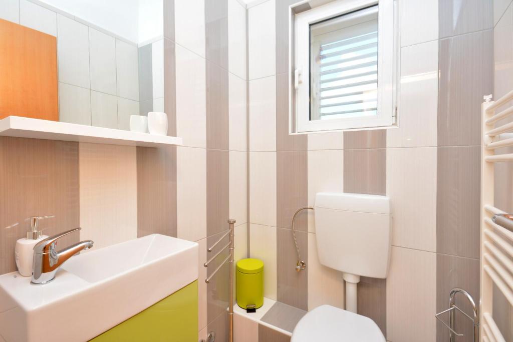 Koupelna v ubytování Villa Oliva