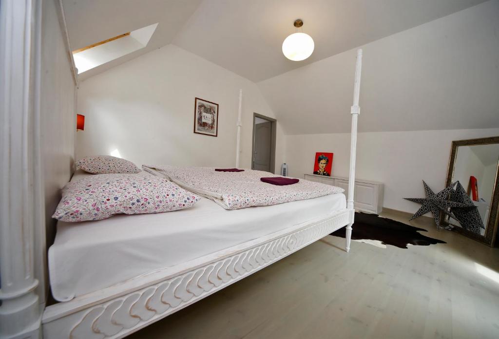 Posteľ alebo postele v izbe v ubytovaní SárgaRigó Holiday Home