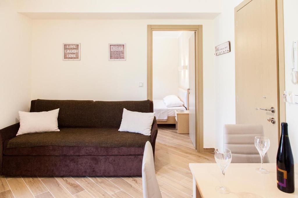 Posezení v ubytování Kavadias Apartments