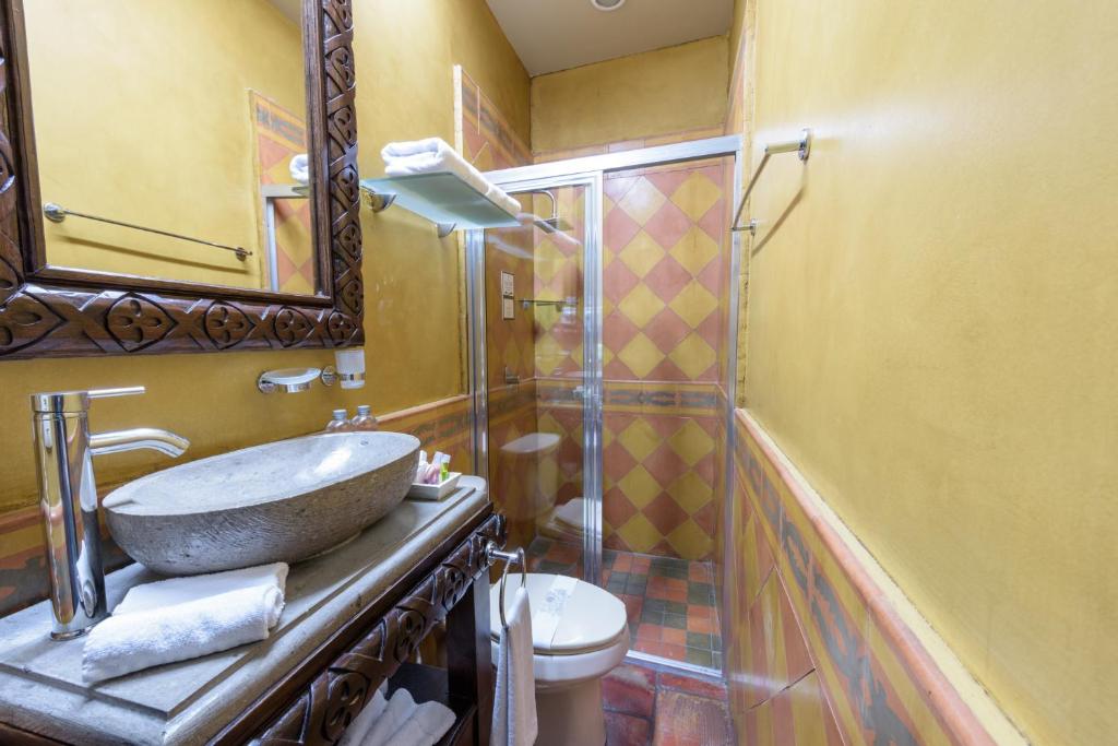 Koupelna v ubytování Casa Pedro Loza