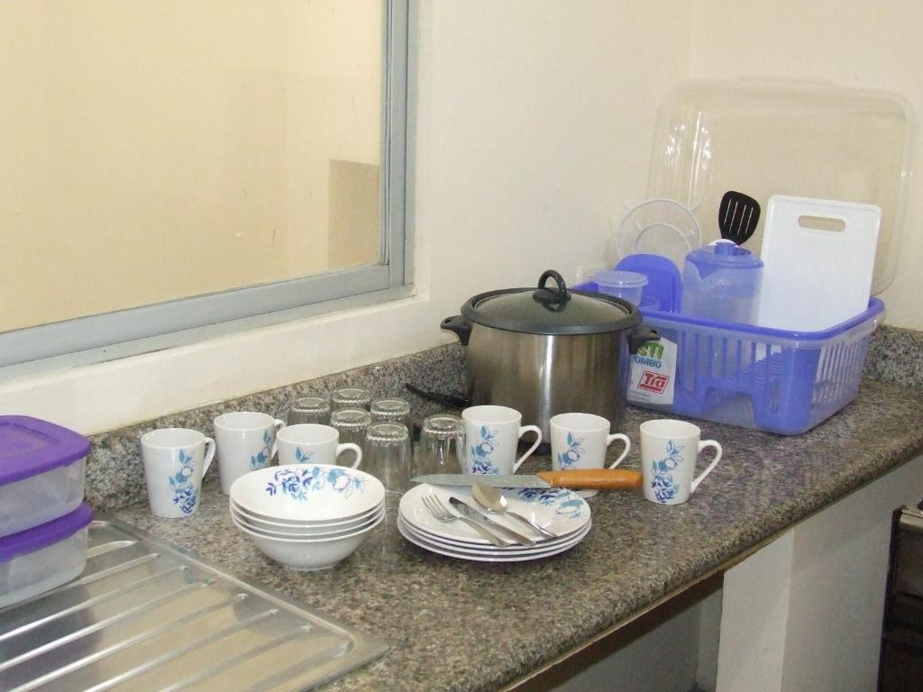 Příslušenství pro přípravu čaje a kávy v ubytování Dulce Hogar
