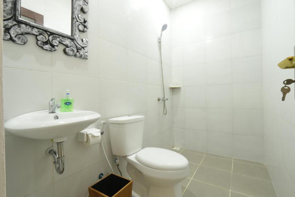 Koupelna v ubytování Odi Ode House