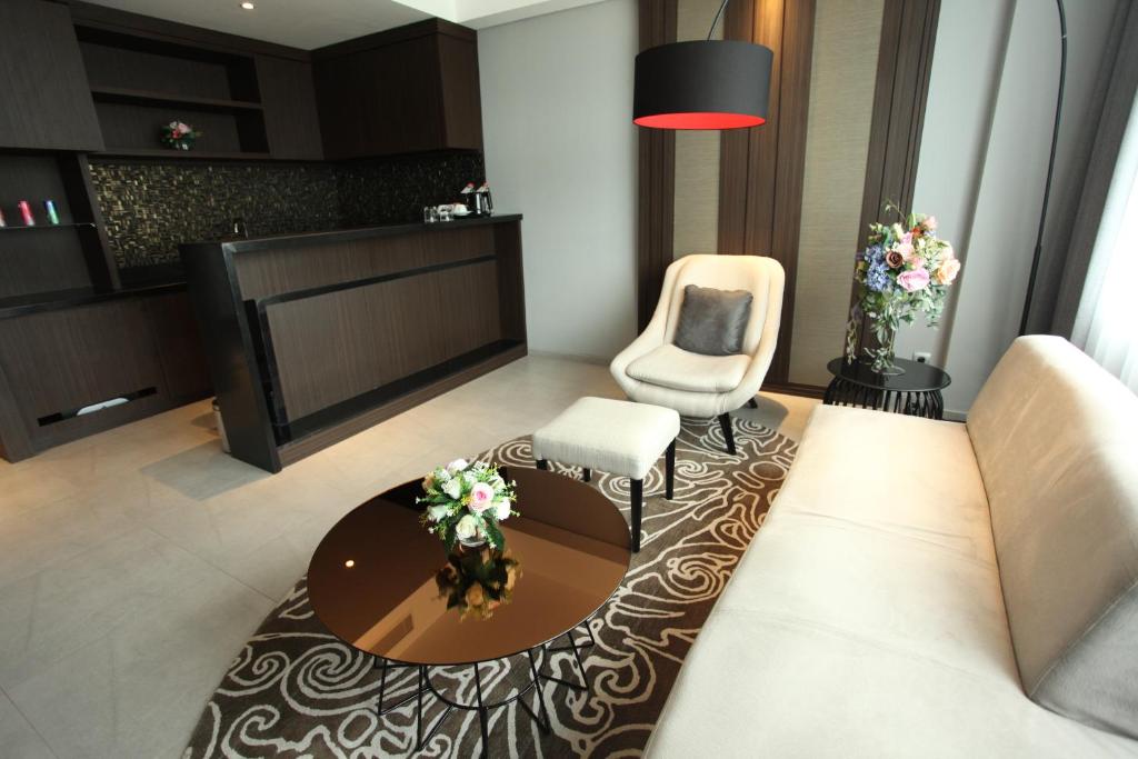 Posezení v ubytování Midtown Hotel Samarinda