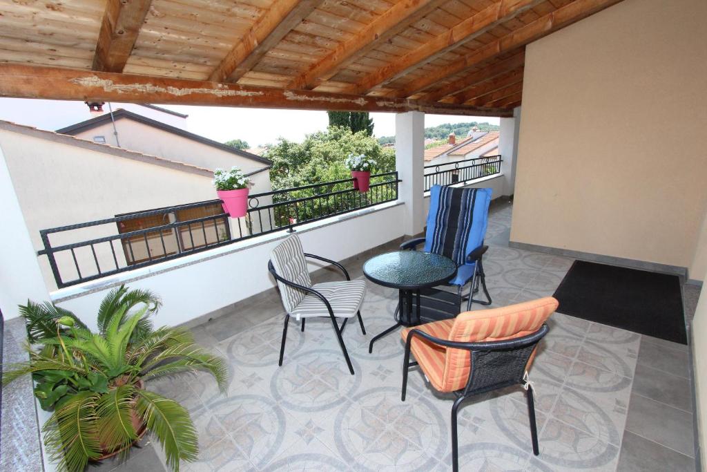 Balkon lub taras w obiekcie Rooms and Apartments Sally