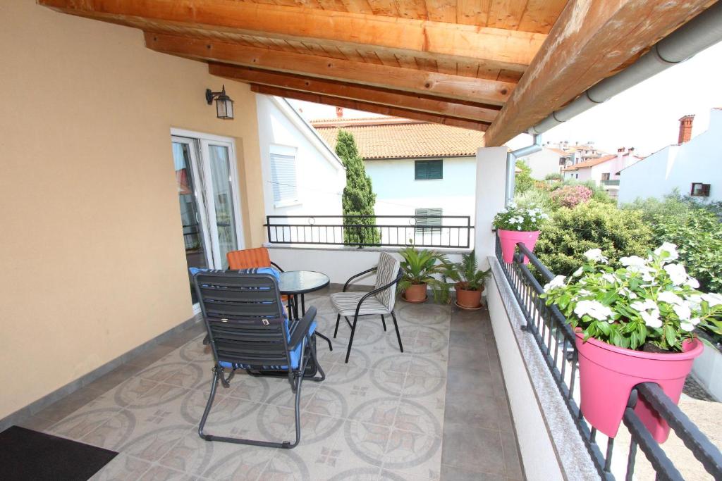 Balkon lub taras w obiekcie Rooms and Apartments Sally