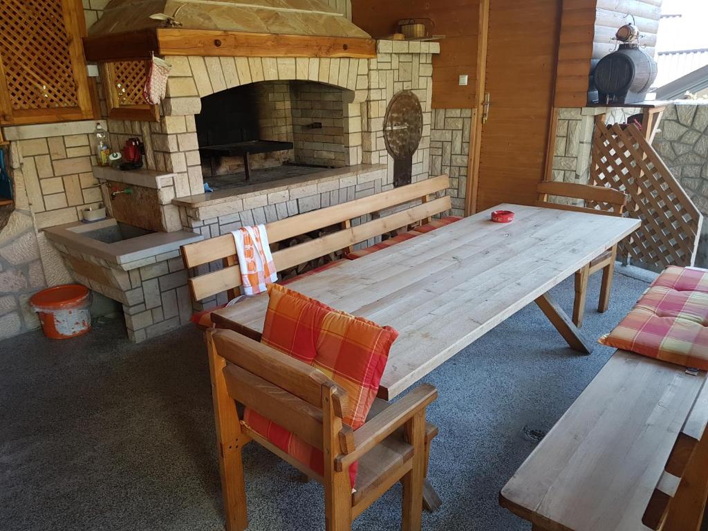 Posezení v ubytování Guest house Dinka