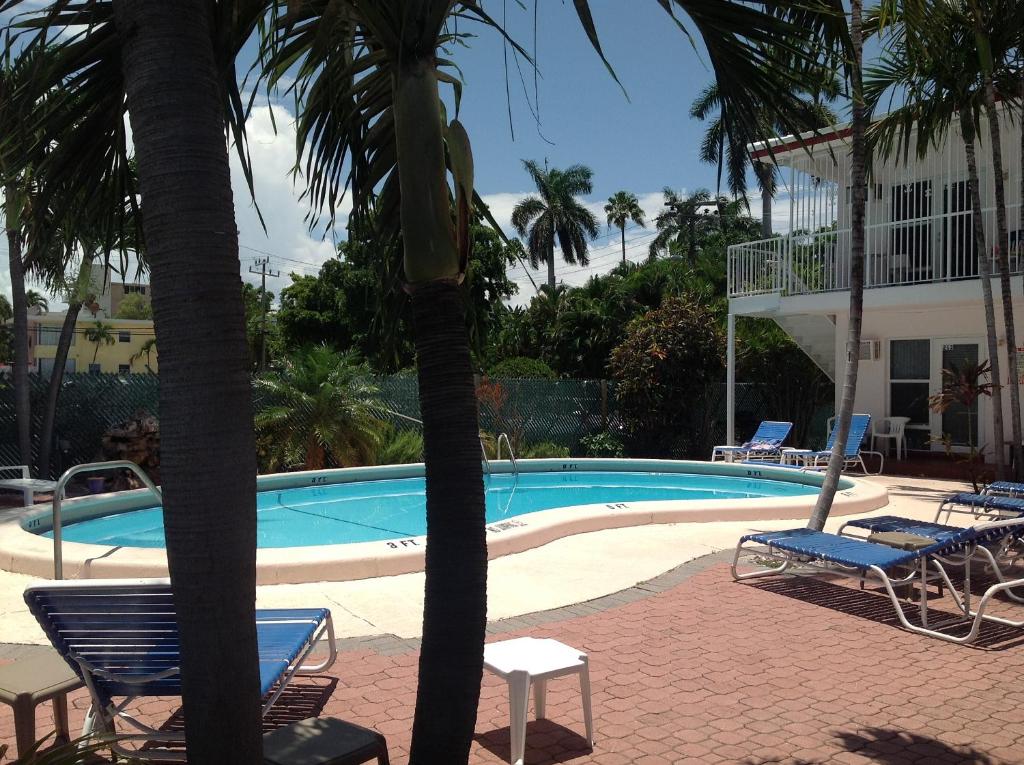 Bazén v ubytování Birch Patio Motel nebo v jeho okolí