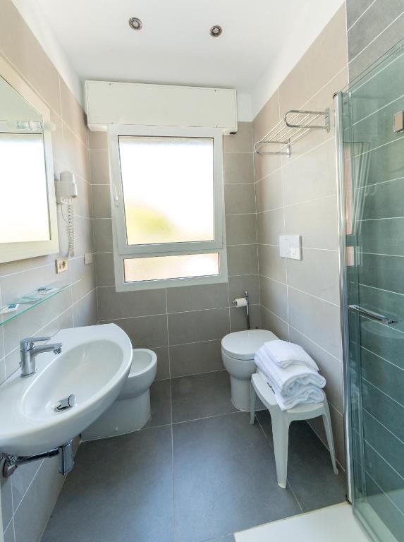 Koupelna v ubytování Hotel Torino