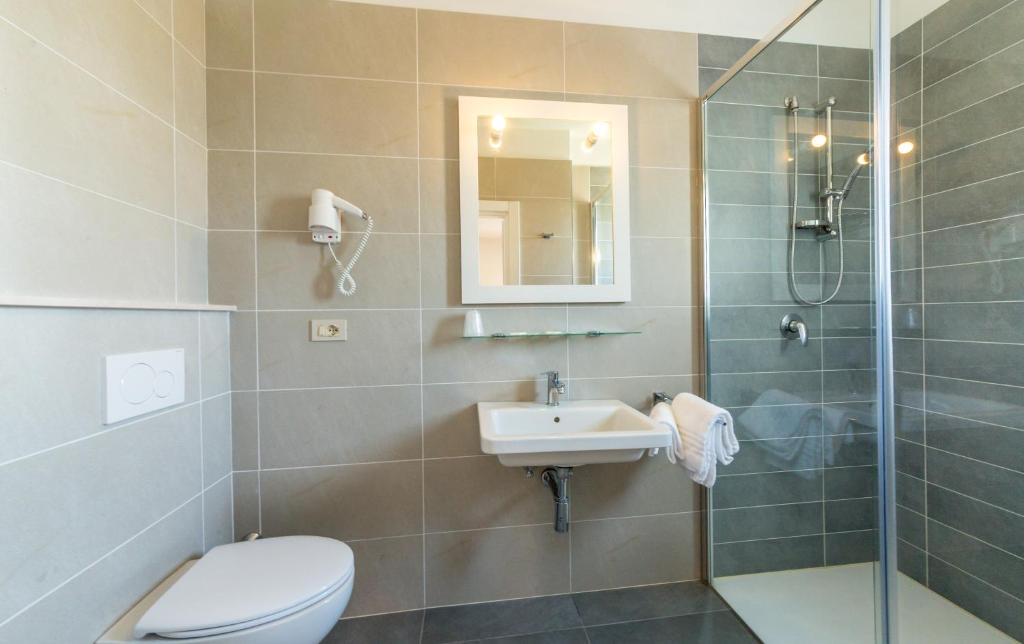 Koupelna v ubytování Hotel Torino