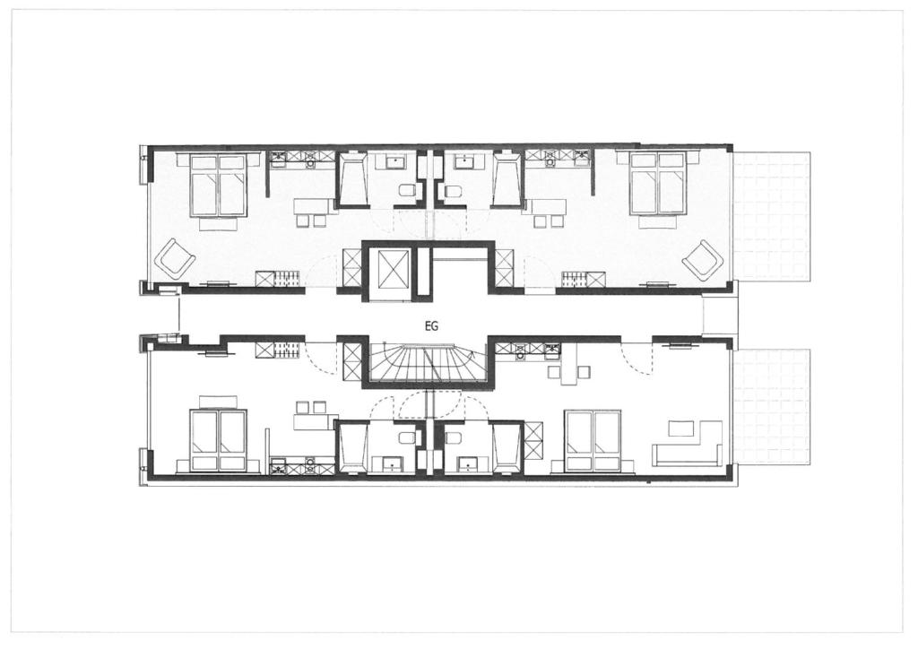 Půdorys ubytování Haus NordQuartier