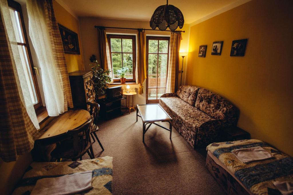 Posezení v ubytování Pension Klondajk