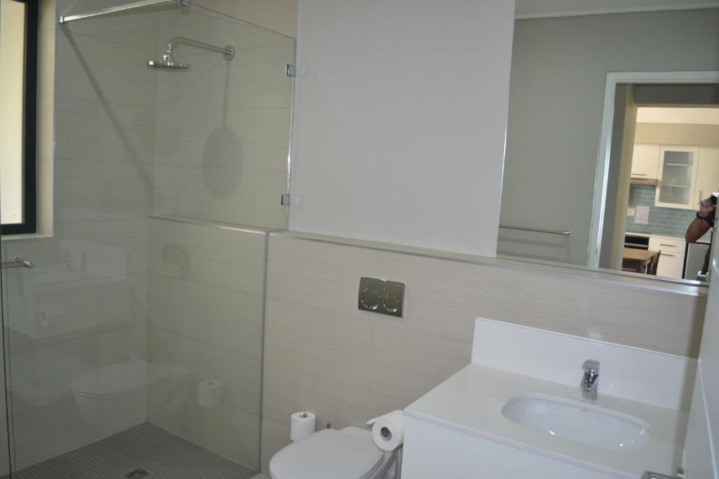 Koupelna v ubytování Pearl Valley Suites