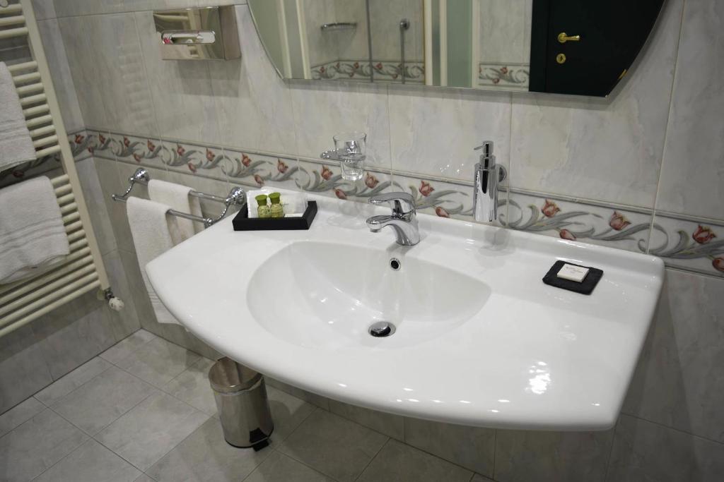 Koupelna v ubytování Hotel Europa