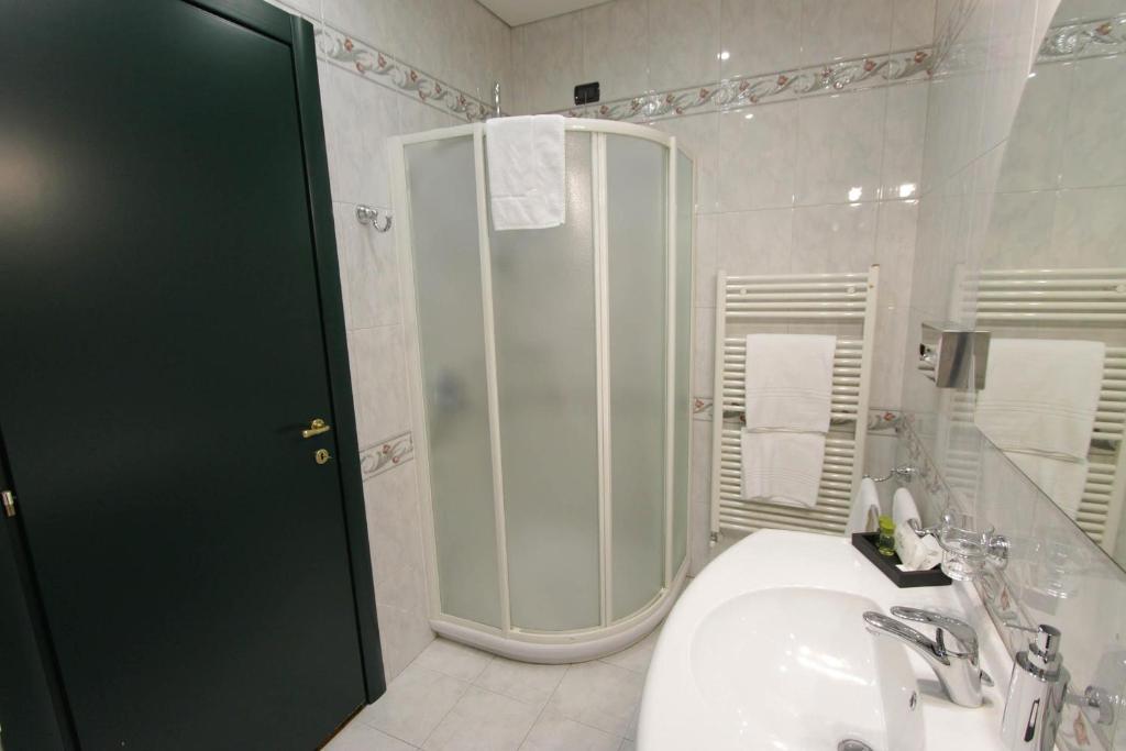 Koupelna v ubytování Hotel Europa