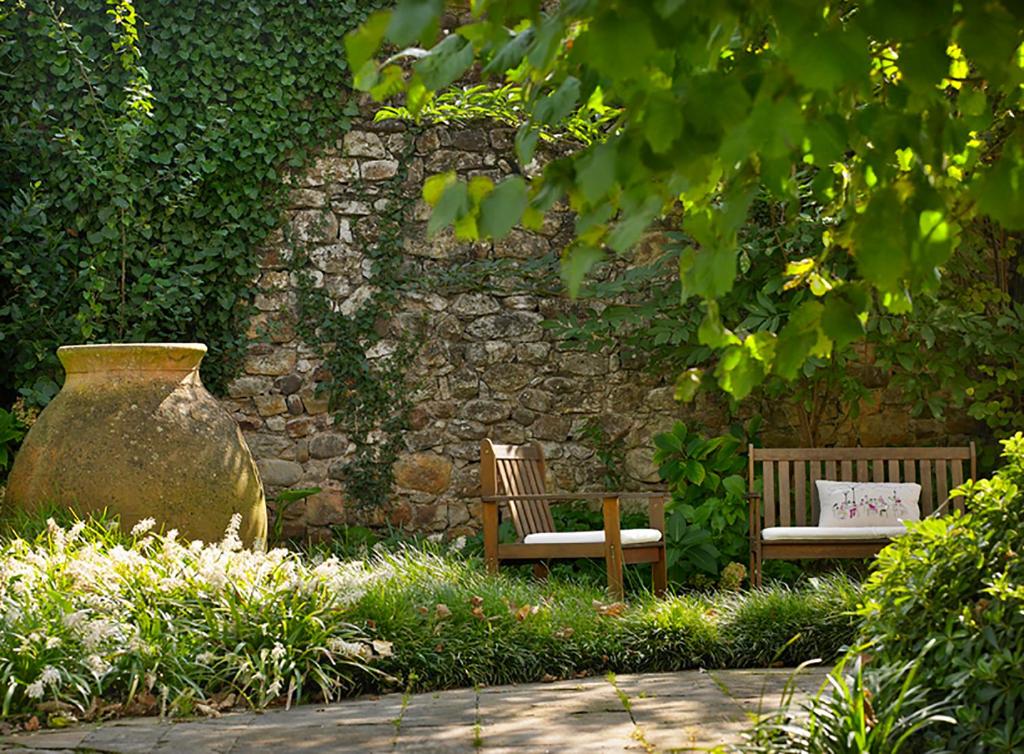 Jardín al aire libre en Posada Villa Esperanza