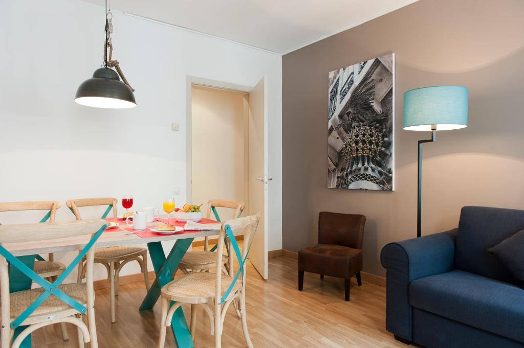 Posezení v ubytování MH Apartments Ramblas