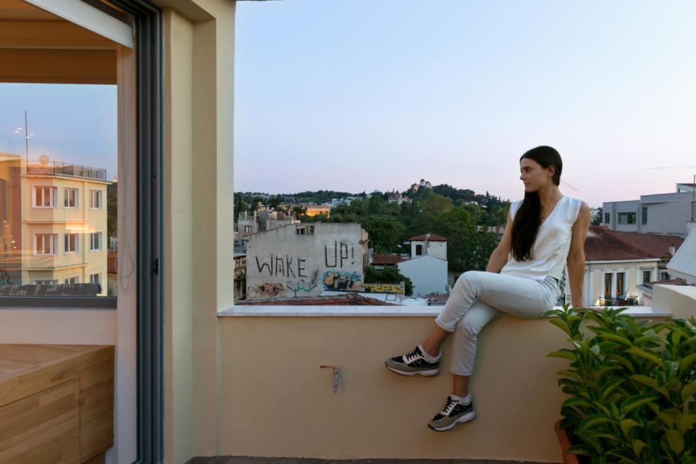 Balkón alebo terasa v ubytovaní Acropolis View Luxury Apartment