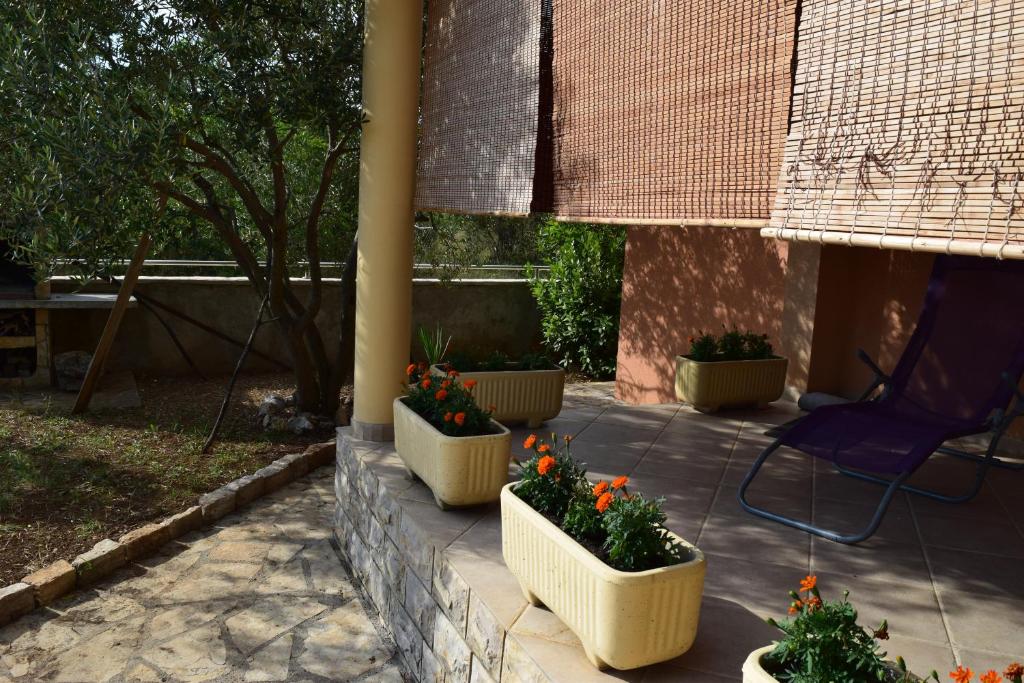Zahrada ubytování Vodice Family Apartment