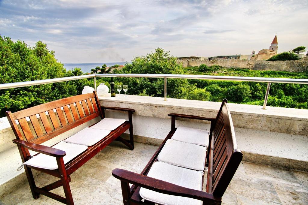 Balkón alebo terasa v ubytovaní Amazing sea views Veglia house