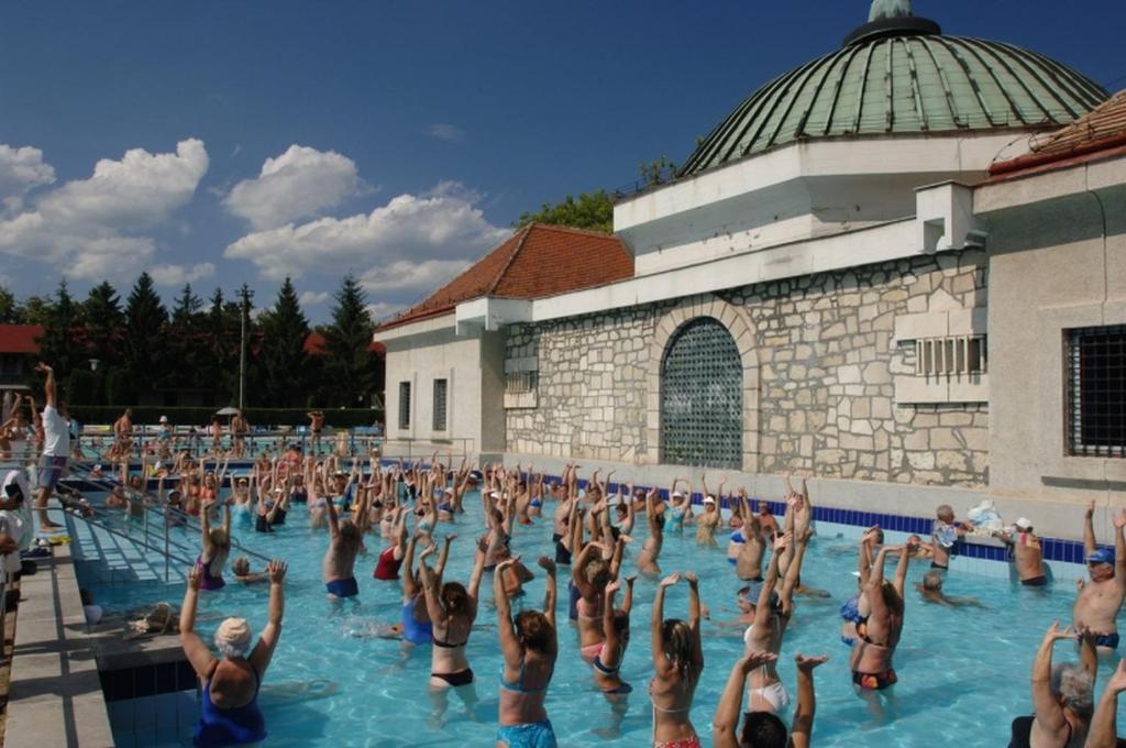 The swimming pool at or close to Magdalena Apartman