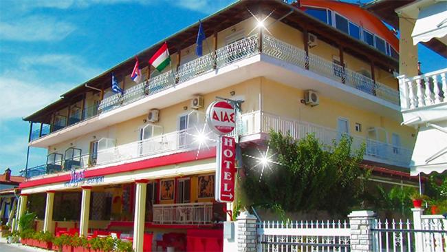Budova, kde se aparthotel nachází